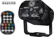 PartyLaser - Stroboscoop - Projector Groen Rood LED - Sterrenhemel - Op Geluid - Discolaser