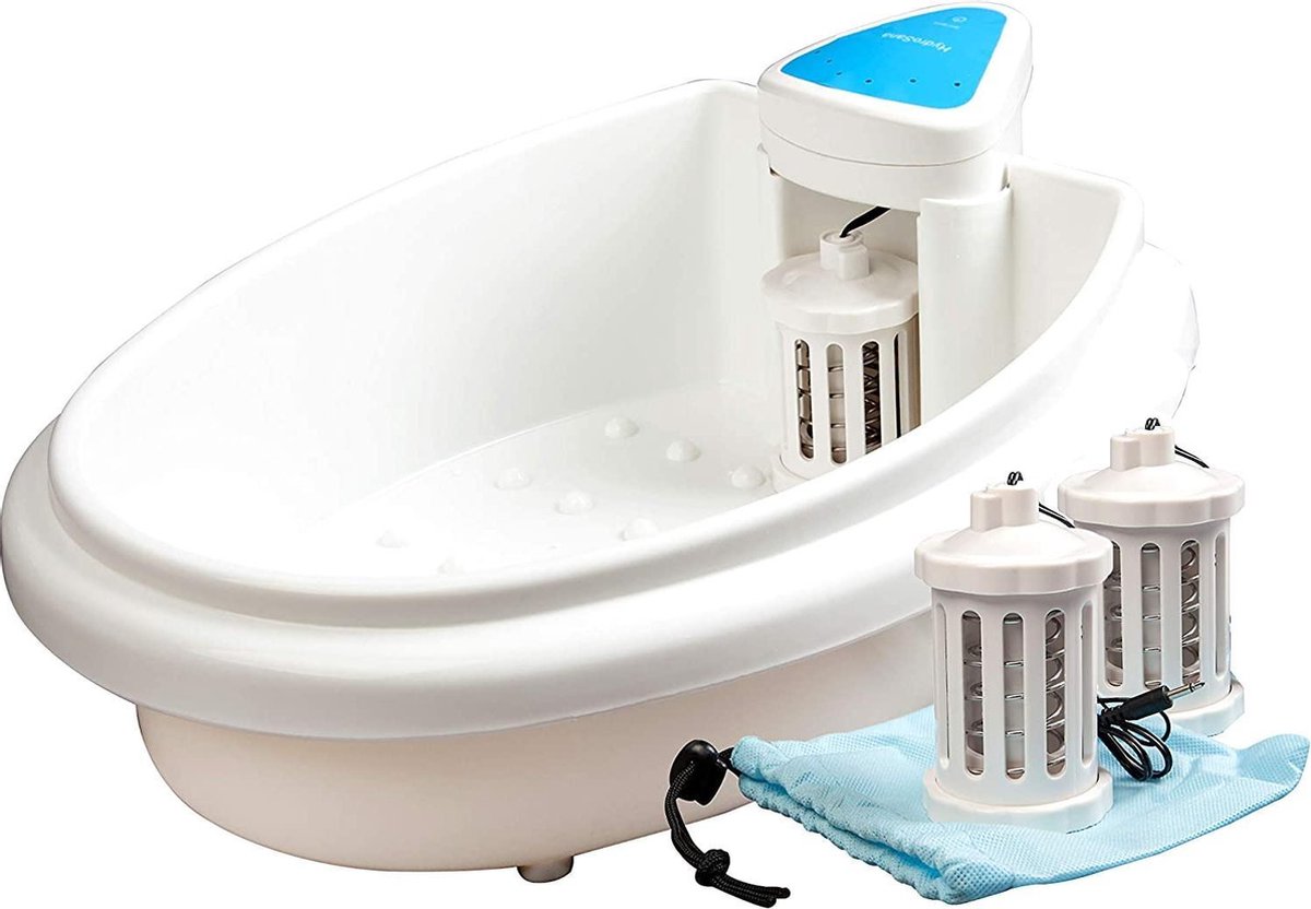 Hydrosana voetmassagebad met 3 spoelen wit voetbad voetbad voetmassage