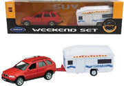 Welly 1:34-1:39 Auto met Caravan