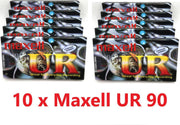 10 x MAXELL UR-90 Cassettebandje normaal position - Uiterst geschikt voor alle opnamedoeleinden / Sealed Blanco Cassettebandje / Cassettedeck / Walkman.