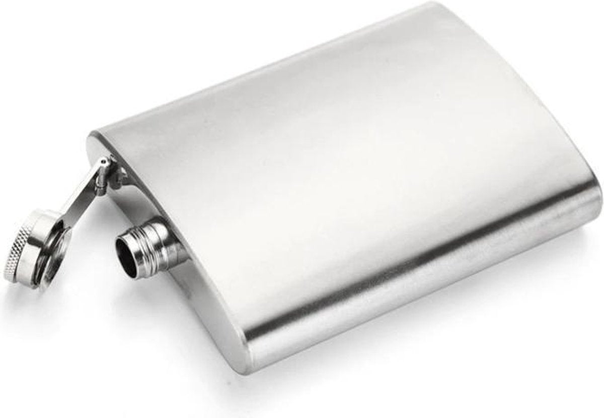 Luxe Heupfles - RVS - 220 ML - inclusief opberghoesje