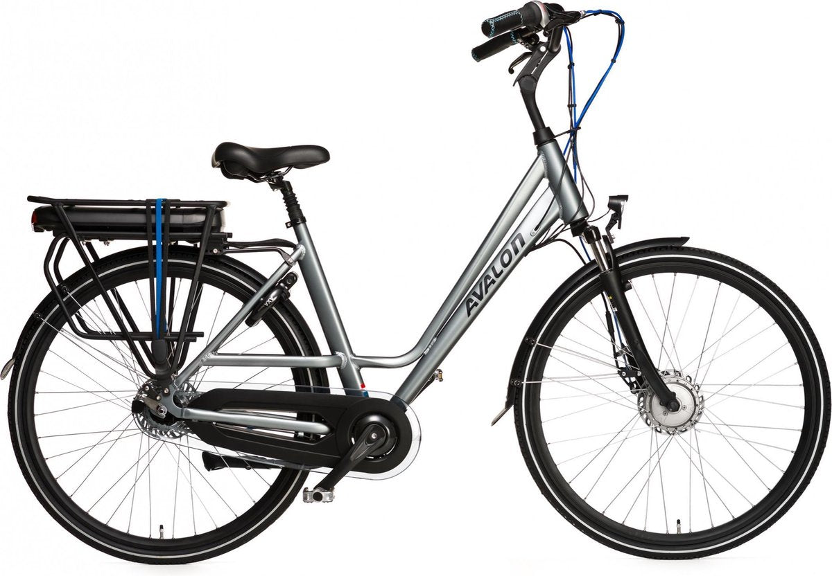 Avalon E-city N7 Luxe - Fiets (elektrisch) - Vrouwen - Zilver - 57 cm