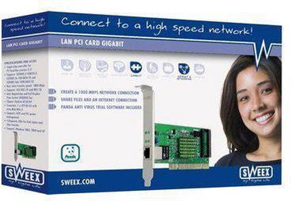 Sweex  LC101 Gigabit LAN PCI netwerkkaart