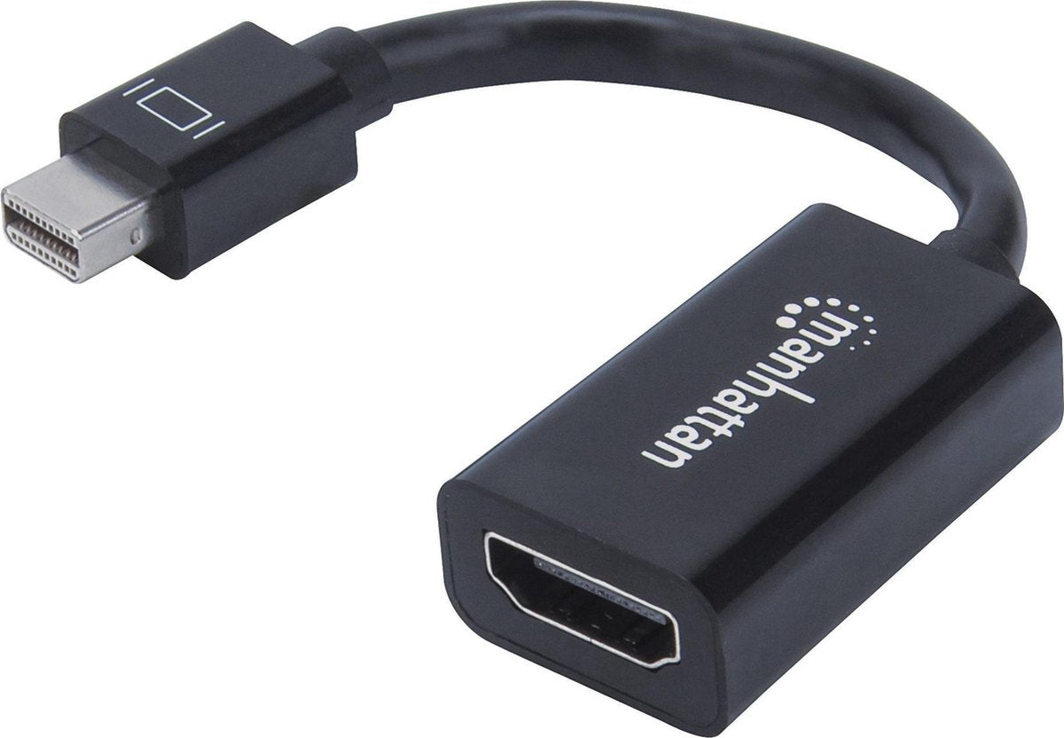 Manhattan 151528 cable gender changer Mini DisplayPort HDMI Zwart