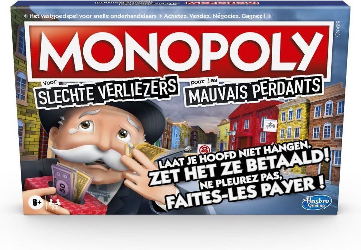 Monopoly Slechte Verliezers - Belgische Editie
