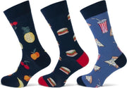 Teckel Heren Junkfood sokken 3-Pack Maat 40/46