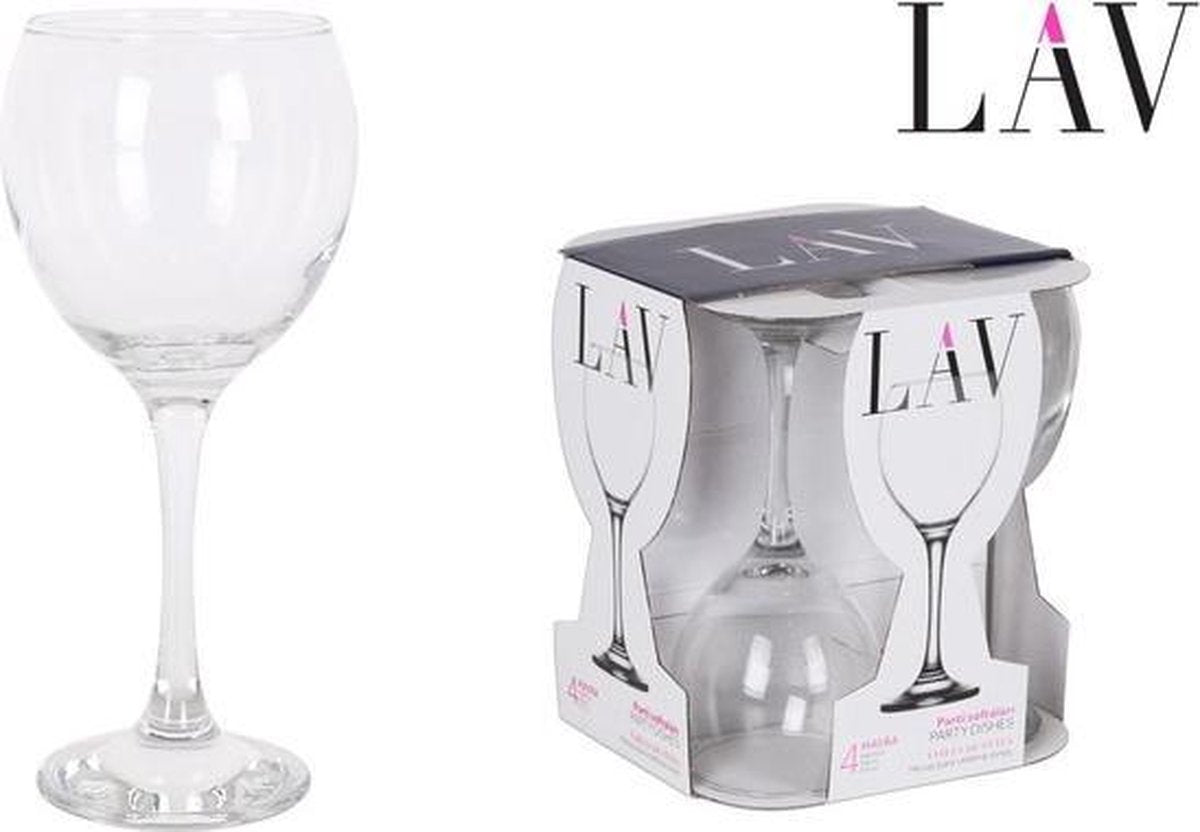 SET 4 CUPS WINE 260cc MAYRA