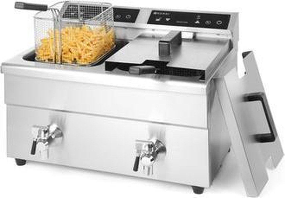 Hendi inductie friteuse | Kitchen Line - Dubbel | 8+8 Liter
