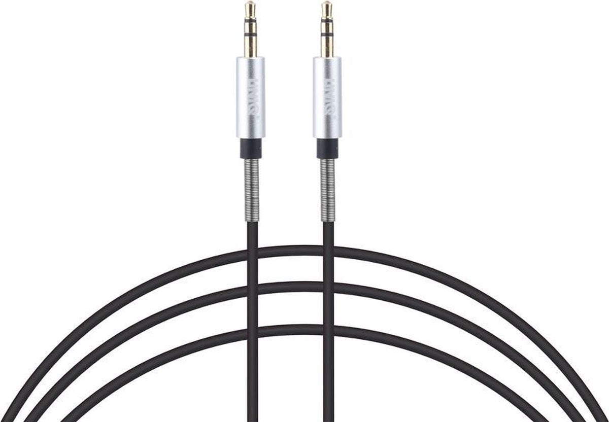 UNIQ Accessory Audiokabel Anti-Winding AUX - Zilver