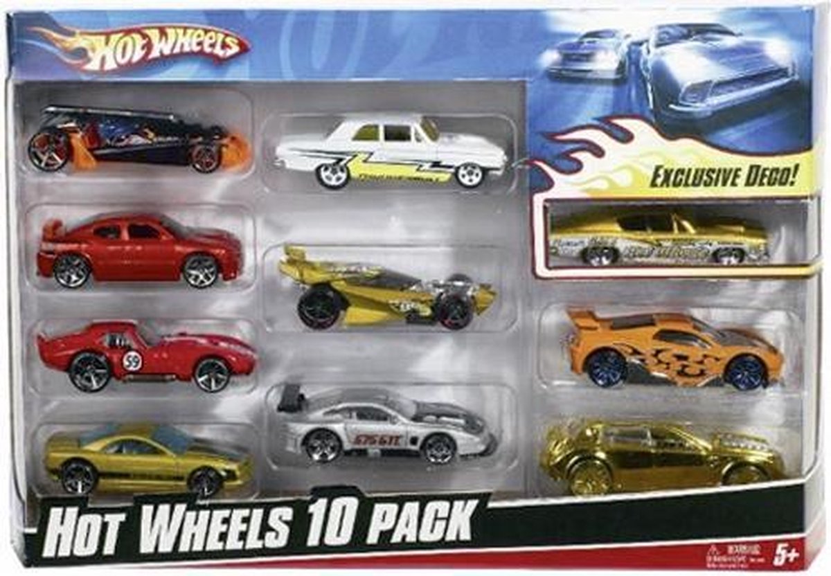 Hot Wheels 10 Car Giftpack Assorti