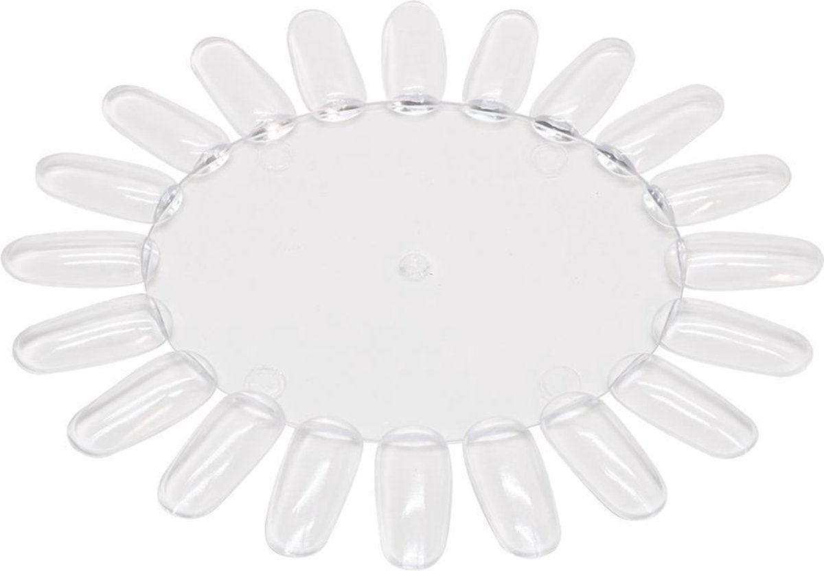 Color wiel set 10 stuks clear-nagel display - wheel - nailart display - kleurenkaart voor nagellak - nailart - gellak - acryl te presenteren