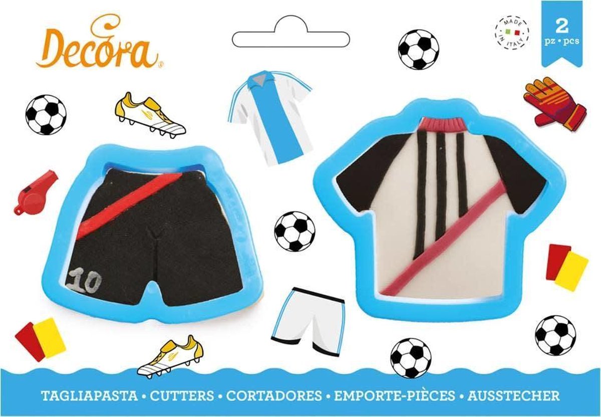 Decora Koekjes Uitsteker Set Voetbal -2st-