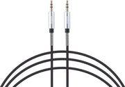 UNIQ Accessory Audiokabel Anti-Winding AUX - Zwart