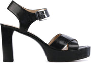 Unisa Vrouwen Suède  Sandalen / Damesschoenen Viken - Zwart - Maat 39
