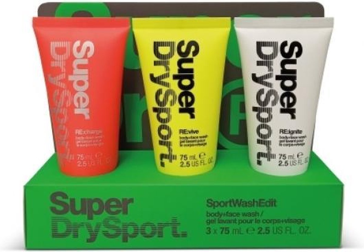 Superdry Sport - Sport Wash Edit - 3 x 75ml