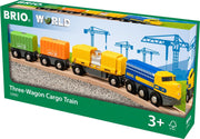 BRIO Vrachttrein met drie wagons - 33982