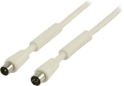120 dB Coaxkabel Coax Male (IEC) - Coax Female (IEC) 5.00 m Wit
