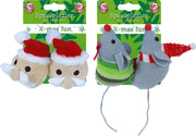 Kattenspeelgoed met Catnip - Kerstman en Muis