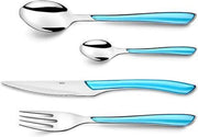 Amefa Eclat - Blauw - Bestekset - 16-delig - RVS en Yourkitchen E-kookboek