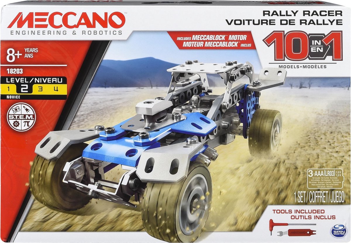 Meccano 10 Modellenset Trophy Truck Blauw Bouwset