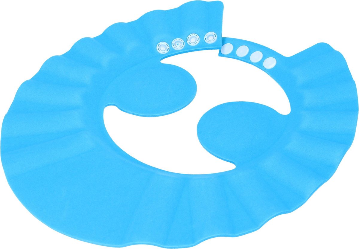 Blauwe Deluxe Douchekap voor Kleine Kinderen van 0-6 Jaar met Oor beschermers – 27cm | Shower Cap voor Baby’s en Peuters | Douchekapje voor Kindjes