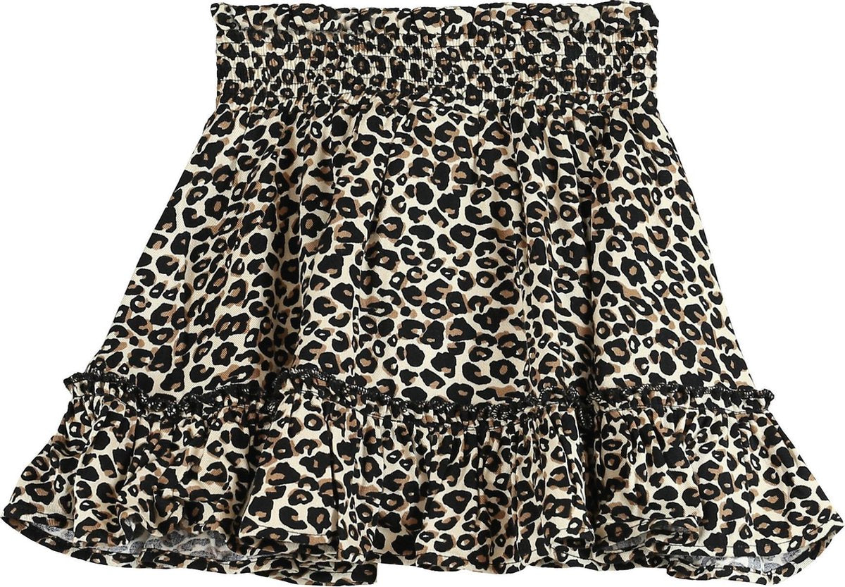 Vinrose - Meisjes - Panterprint rok - Maat 98/104
