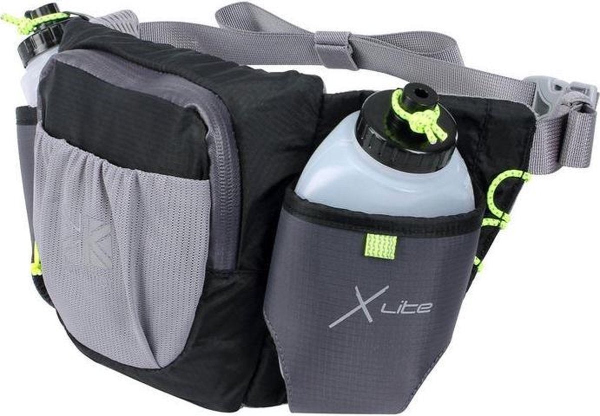 Karrimor Hardloopriem - Runningbelt met drinkflessen - Zwart