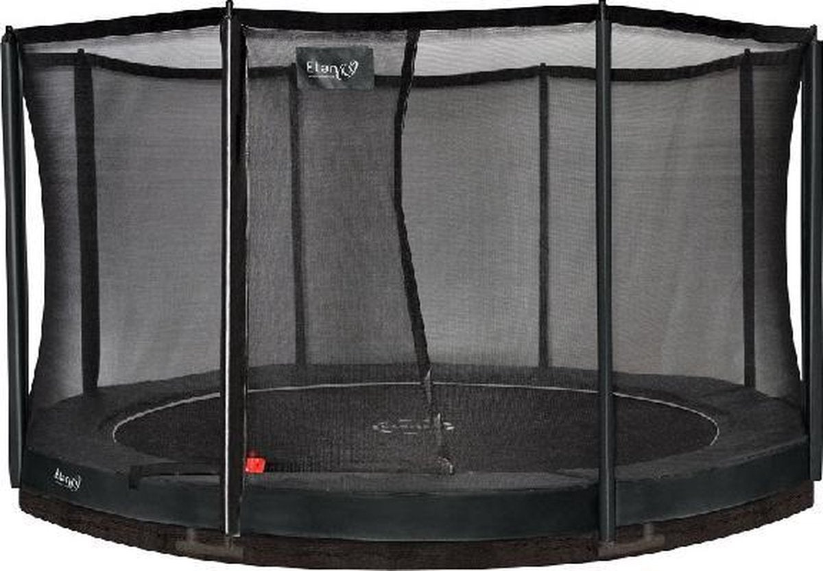Trampoline Etan Inground Premium Gold Combi set - Ø366 cm - inc. Veiligheidsnet - Grijs - Rond