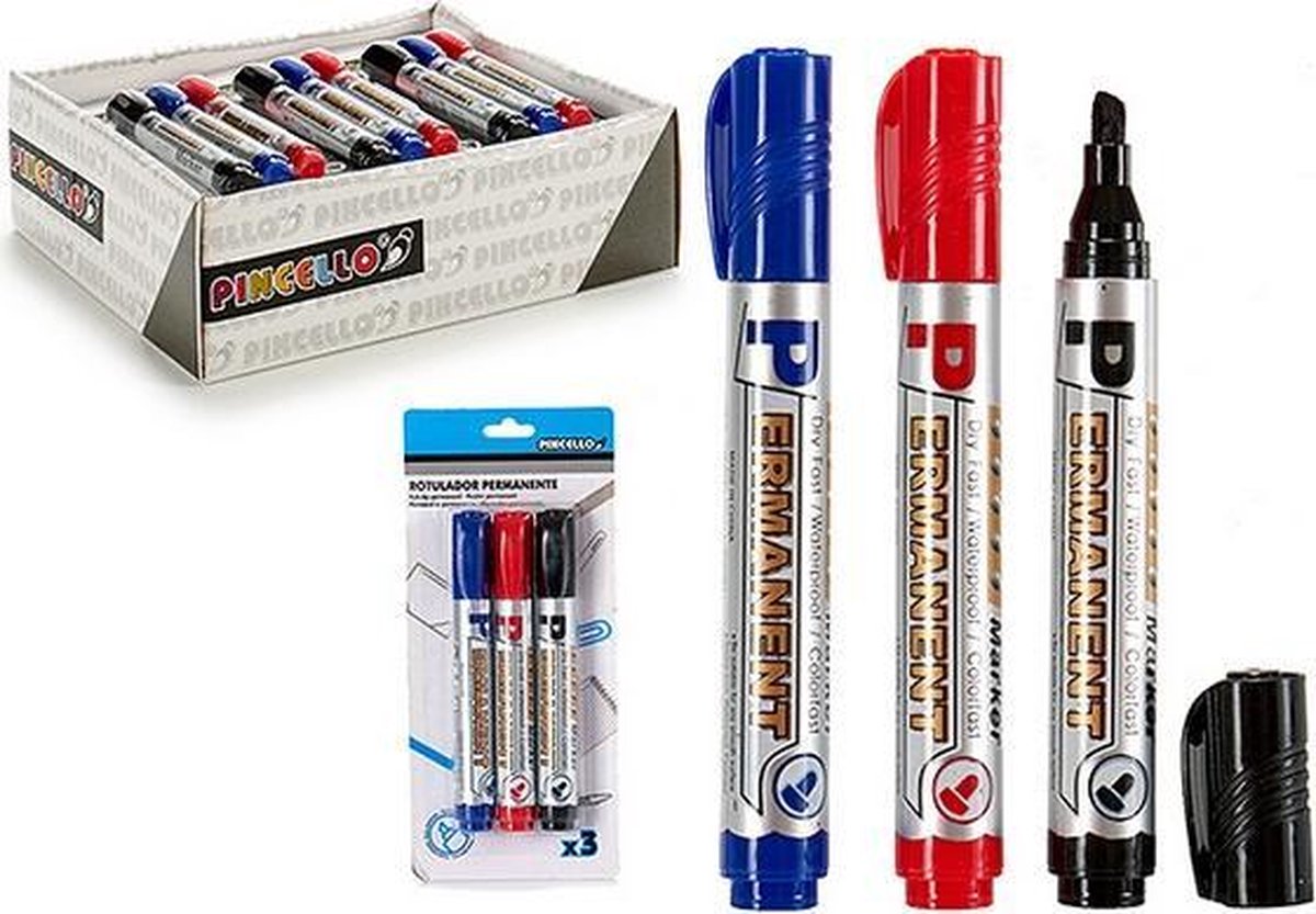 Permanent Highlighter 3 Piezas