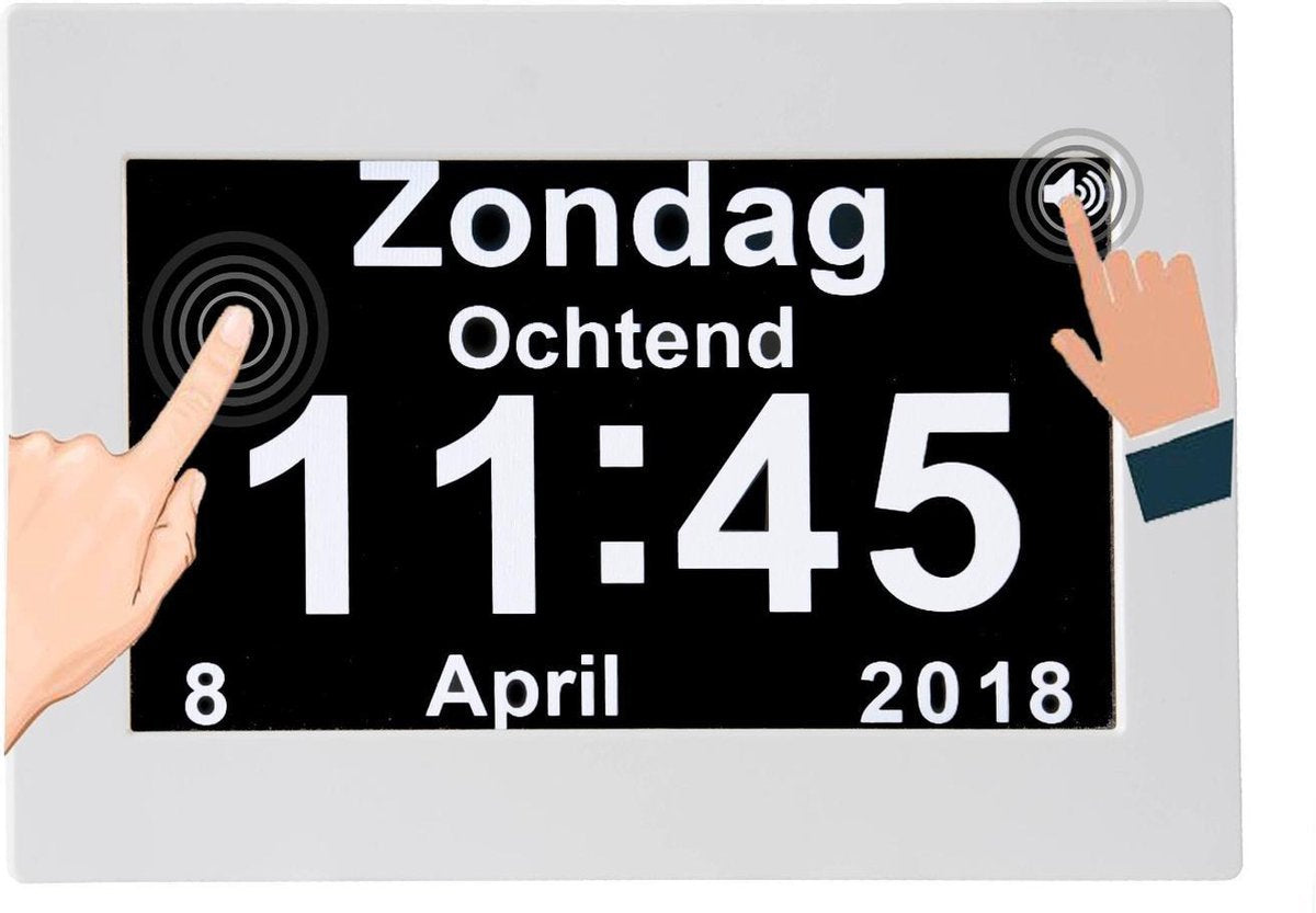 Digitale sprekende klok NL - Alzheimer klok