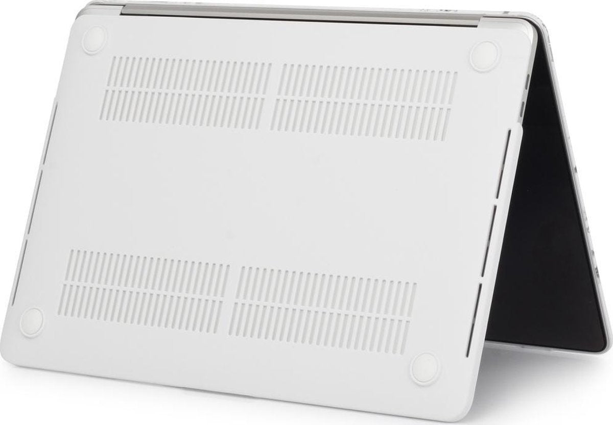 Mobigear Marmer Case voor de MacBook Pro 16 inch A2141 - Wit / Bruin