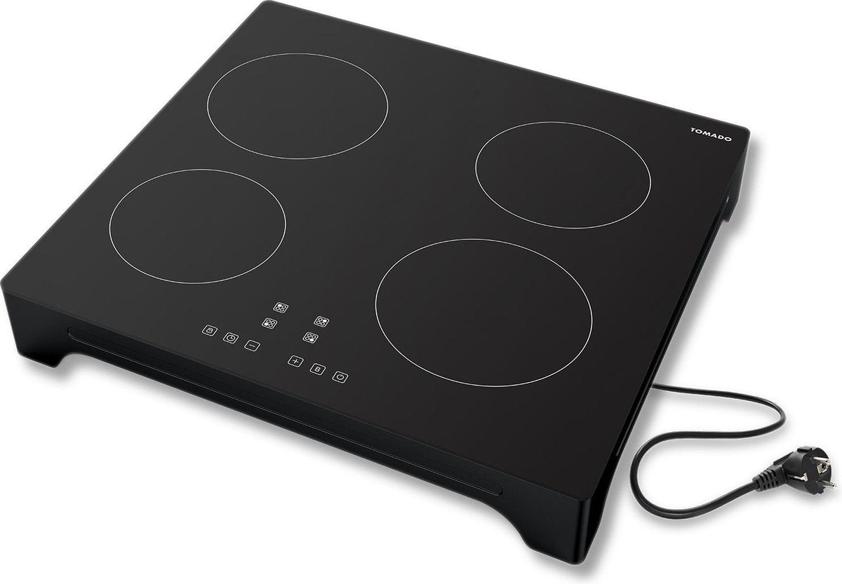 Tomado TIH5501B - Inductiekookplaat - Vrijstaand - 1 fase plug & play - Touch bediening - Zwart