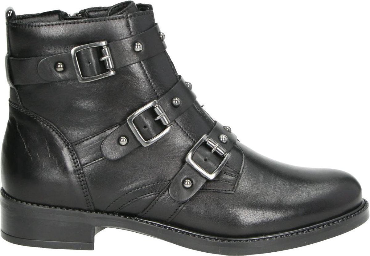Tamaris dames bikerboot - Zwart - Maat 36