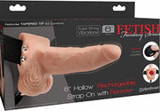 Fetish Fantasy 6" Hollow Rechargeable Strap-On with Remote