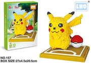 Bouwstenen pop Pikachu Pokeball - Speelgoed - Pokémon - Kinderen - Volwassenen - 1260 blokjes - Bouwpakket