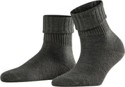 FALKE Rib Omslag Damessokje 47520 - Grijs 3070 dark grey Dames - 35-38