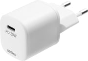 DELTACO USBC-AC142 Wandoplader USB-C PD - 20W - Wit