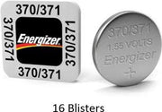 16 stuks (16 blisters a 1 stuk) Energizer 370/371 SR69 1.55V knoopcel batterij