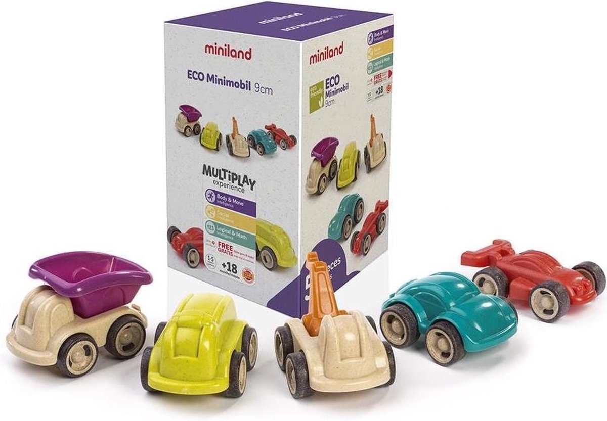 Miniland Voertuigen 12 Cm 5-delig