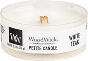 Woodwick White Teak kaars petit