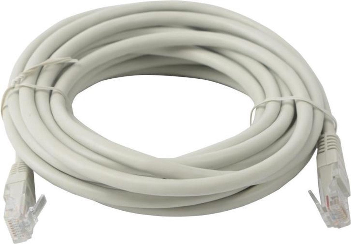 Netwerkkabel - Aigi Atryn - Cat6 UTP - 5 Meter - Koper - Grijs - BES LED
