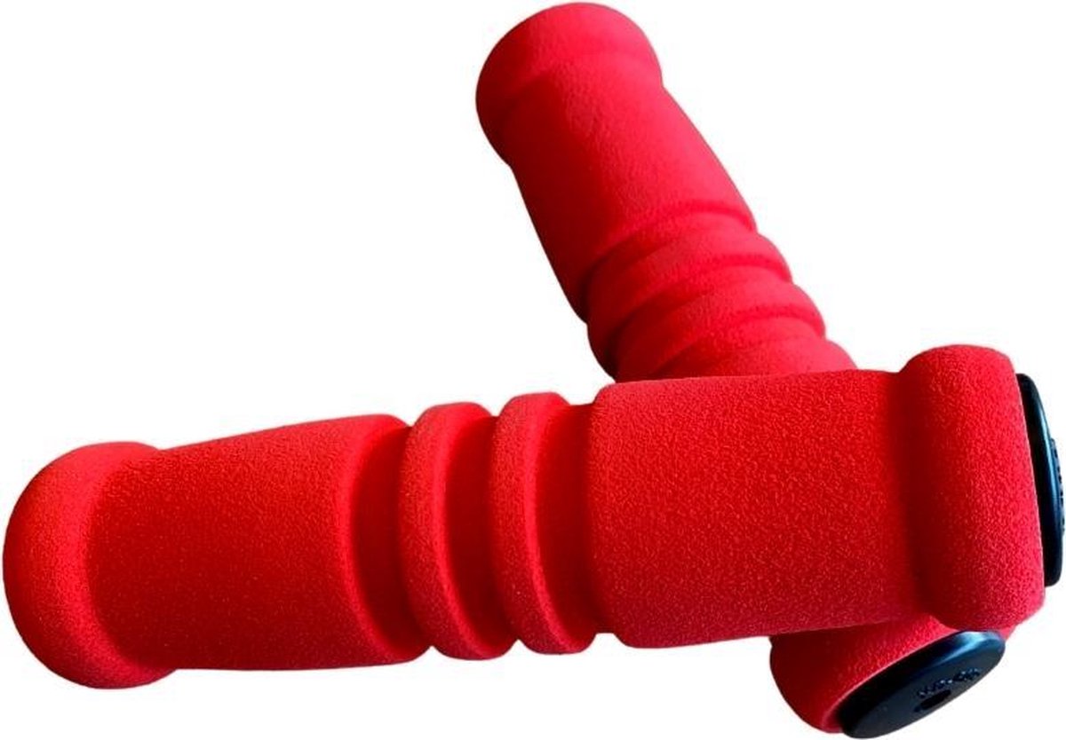 Fietshandvatten - Handvatten - Universeel - Fiets - Grips - Extra Grip – Fietshandvaten -Handvaten - Handig te monteren - Anti-slip – Fietsen – Stuur – Bikegrips - Zacht - Soft – ROOD