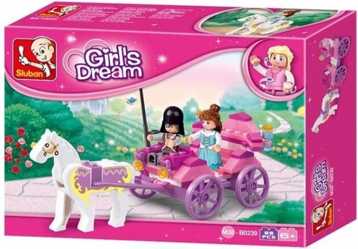 Sluban B0239 GIRLS PRINSESSEN RIJTUIG