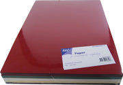Joy!Crafts / Papier assorti A4 / 120 vel / 200 grams hobbykarton / 5 Kleuren -  Wit -  Creme -  D.Rood - D.Groen - D.Blauw.