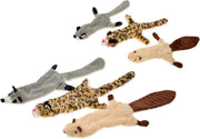 Plush toy \"wild zoo\"" beaver racoon leopard 60 cm"
