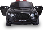 Bentley Continental Supersports - Elektrische Kinderauto - 2-zits - Afstandsbediening - Zwart