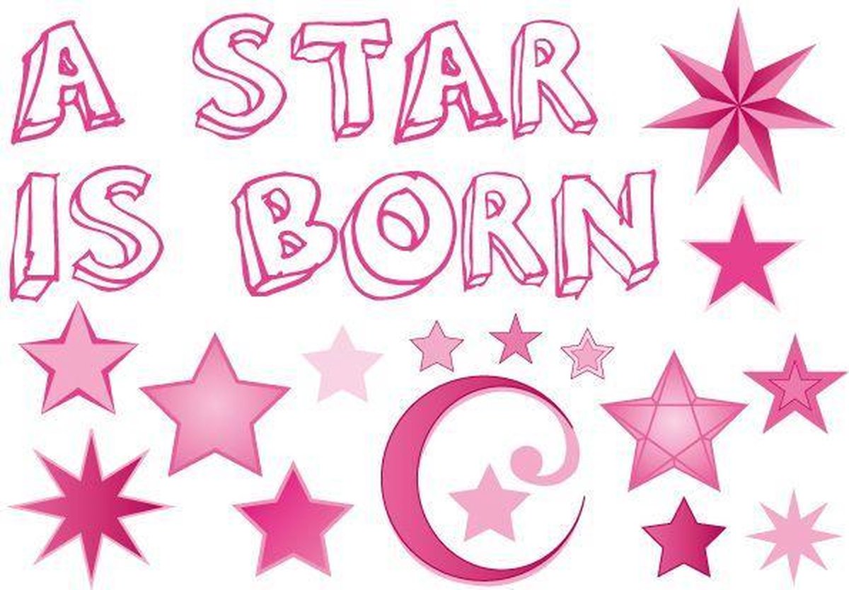 Adhesive Roze a star is born