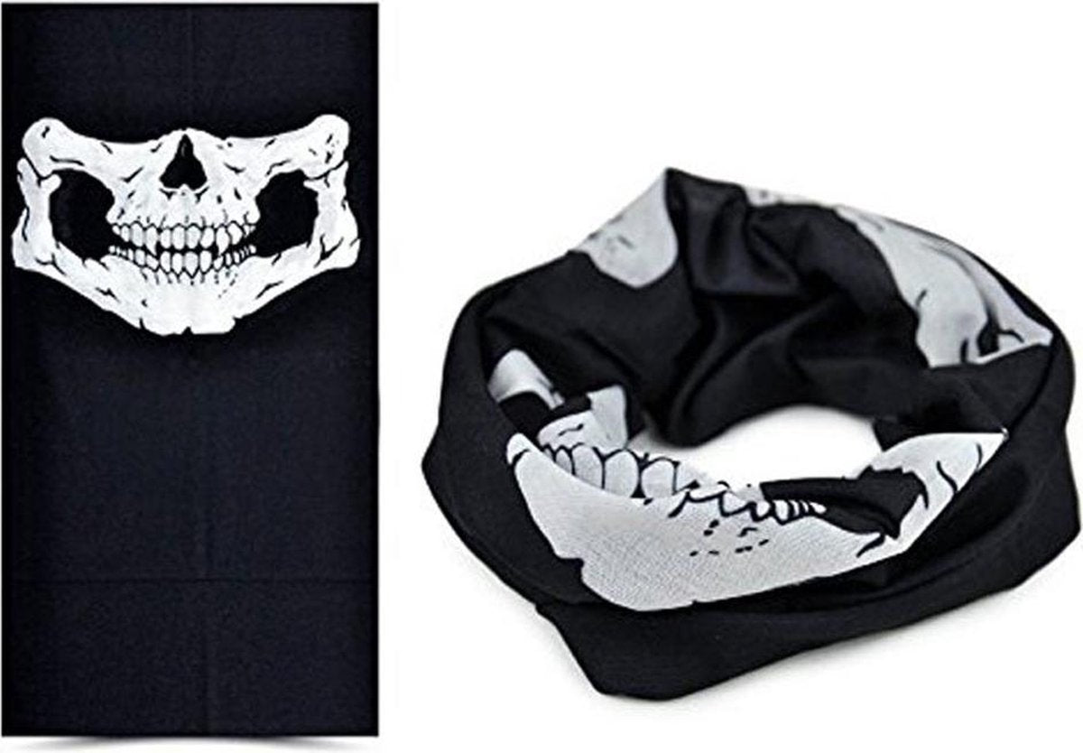 Col Colsjaal Sportcol Sjaal Sportsjaal Skull - Sport Wintersport Skiën Hardlopen Fietsen Motor - Gezichtsmasker / Nekwarmer - Elastisch - One Size - Dames / Heren / Kinderen - Zwart
