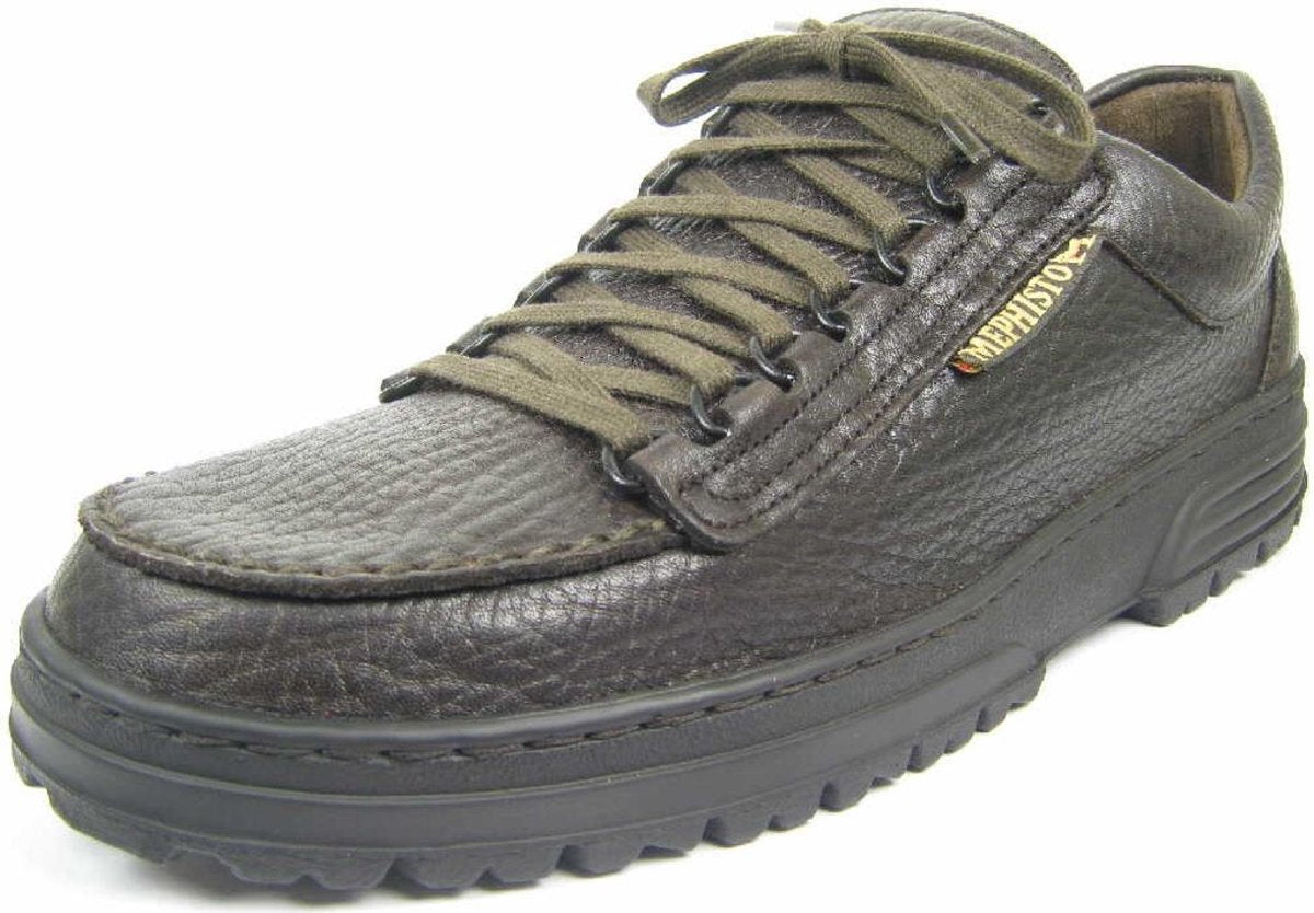 Bruine Mephisto Heren Veterschoenen Cruiser - Donkerbruin - Maat 42