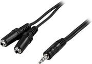 DELTACO MM-11 AUX male naar 2x AUX female kabel